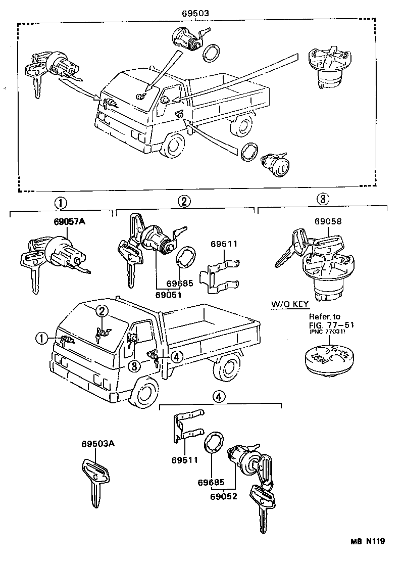  DYNA150 |  LOCK CYLINDER SET