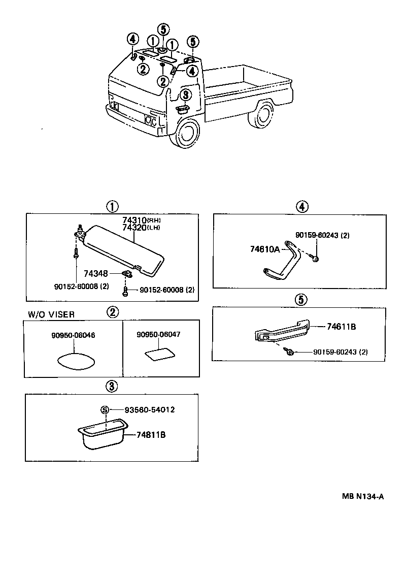  DYNA150 |  ARMREST VISOR