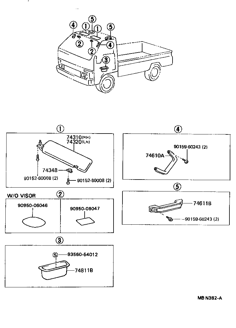  DYNA200 |  ARMREST VISOR