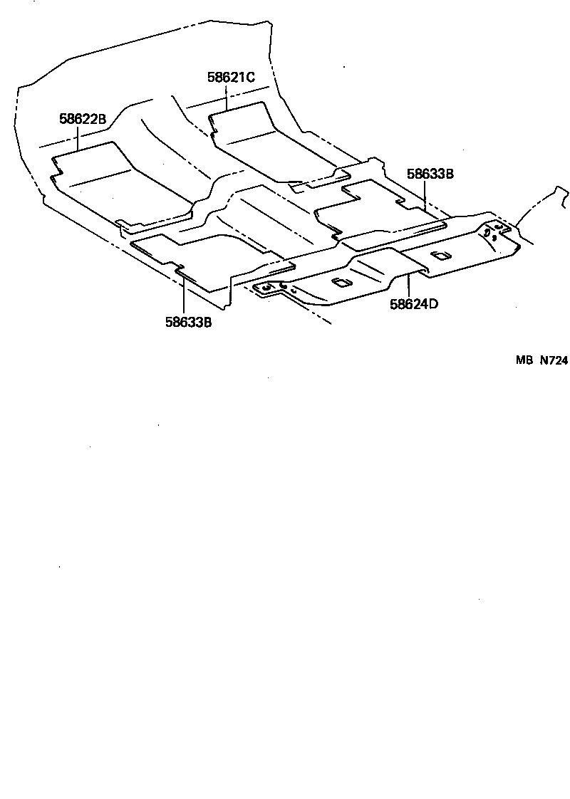  SUPRA |  DASH SILENCER BOARD FLOOR SILENCER PAD