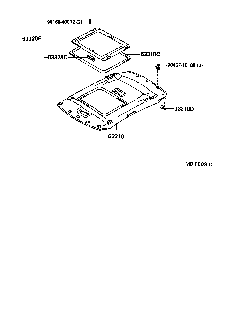  CRESSIDA |  ROOF HEADLINING SILENCER PAD