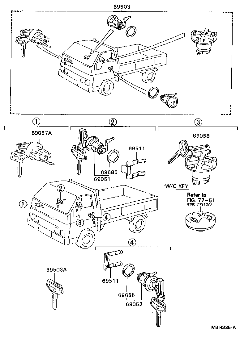  DYNA200 |  LOCK CYLINDER SET