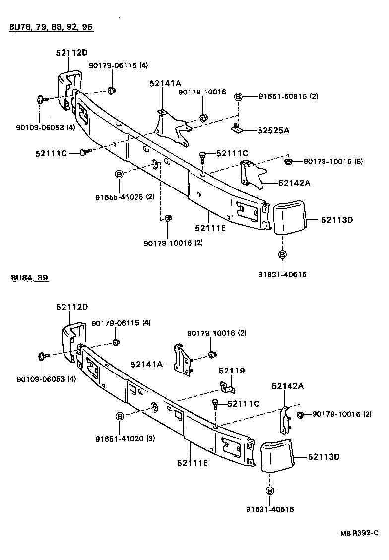  DYNA200 |  FRONT BUMPER BUMPER STAY