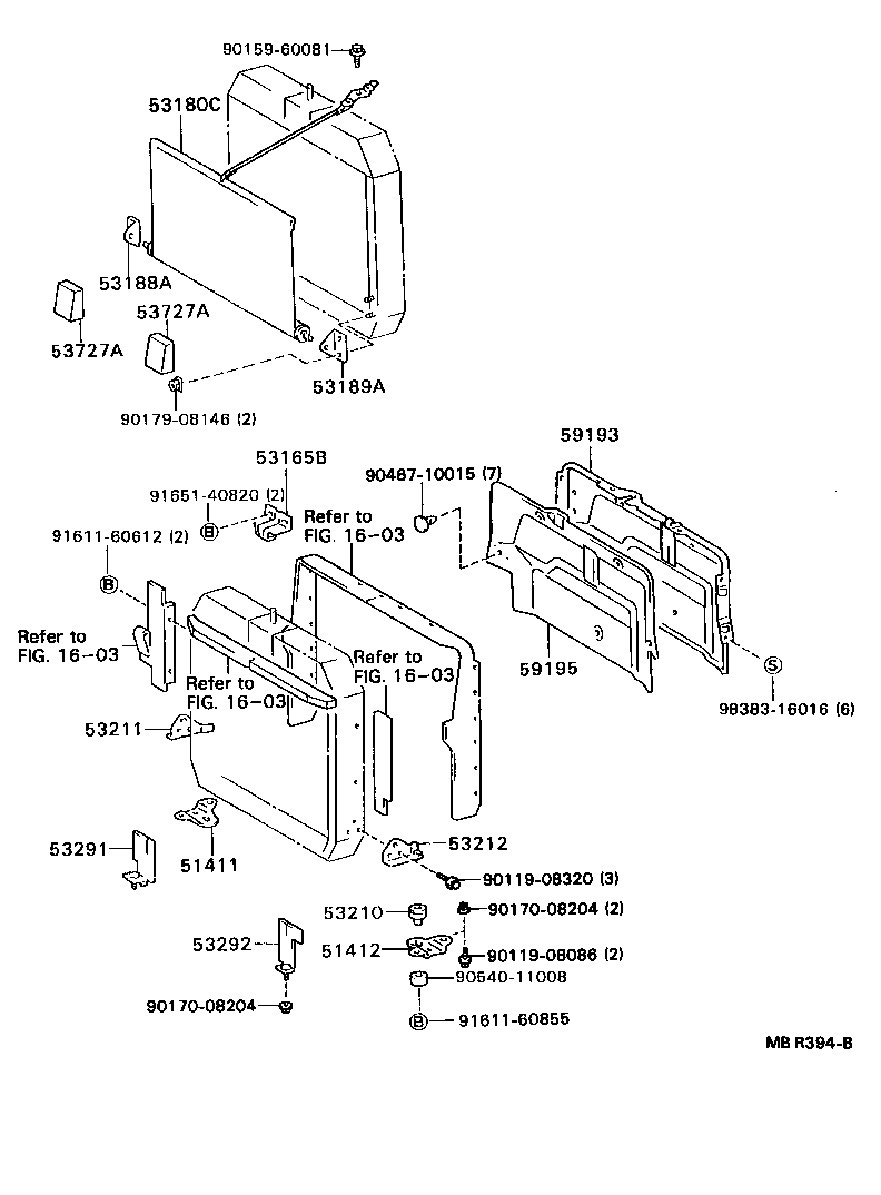  DYNA200 |  RADIATOR SUPPORT WIND GUIDE
