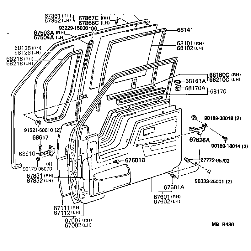  DYNA150 |  FRONT DOOR PANEL GLASS