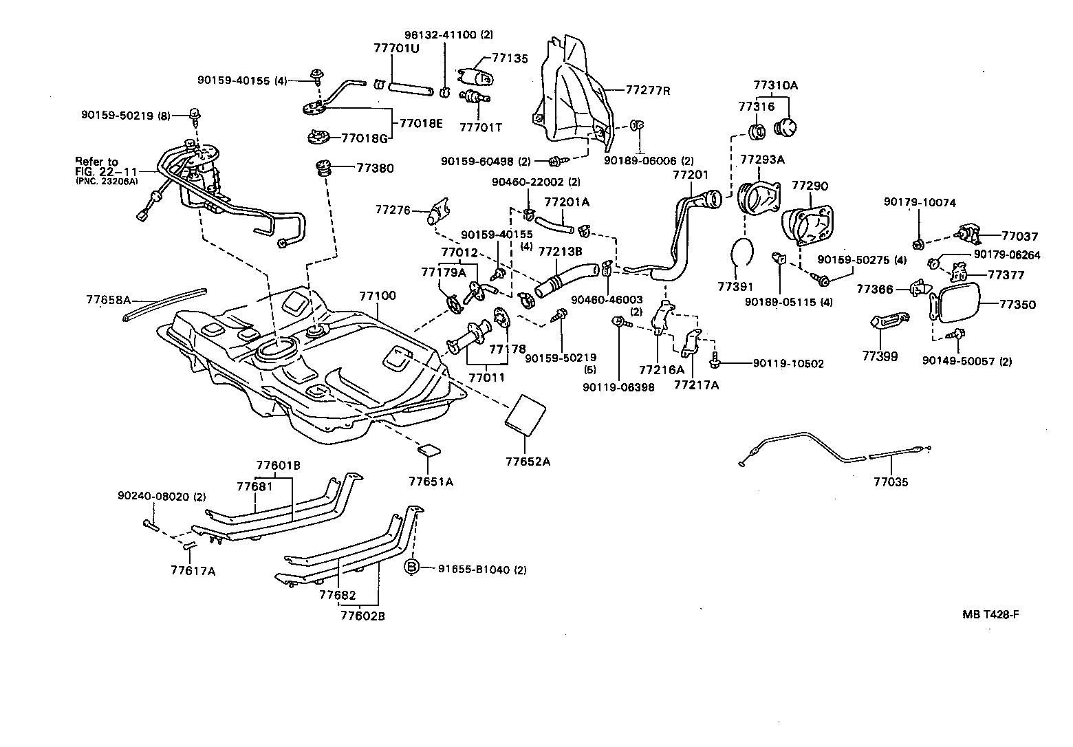  CELICA |  FUEL TANK TUBE