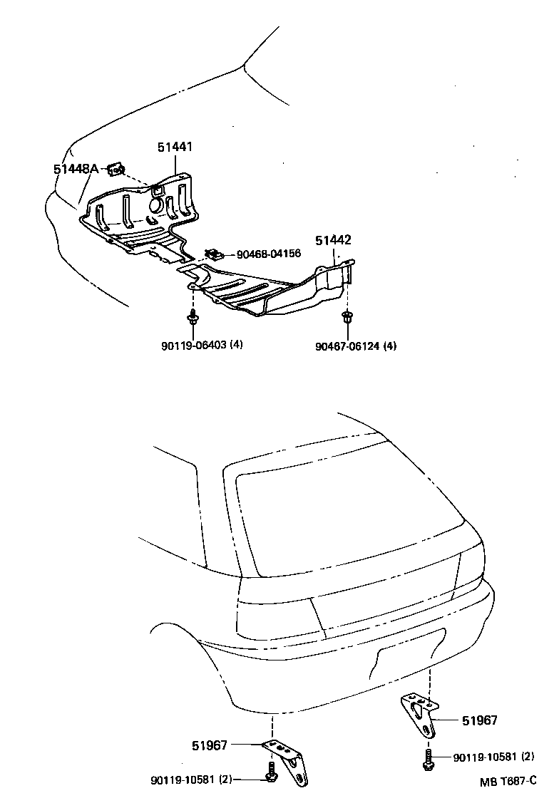  STARLET |  SUSPENSION CROSSMEMBER UNDER COVER