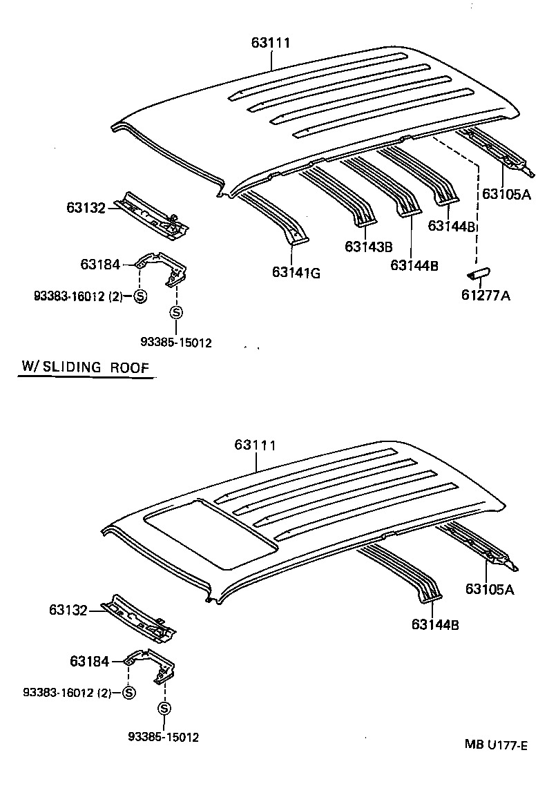  LAND CRUISER 80 |  ROOF PANEL BACK PANEL