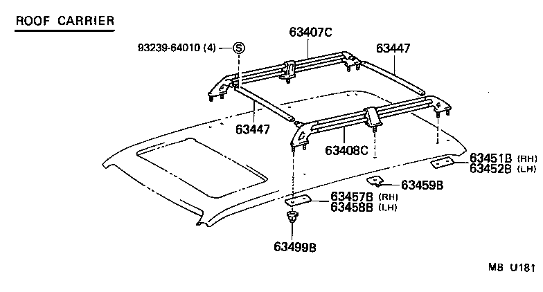  LAND CRUISER 80 |  ROOF PANEL BACK PANEL