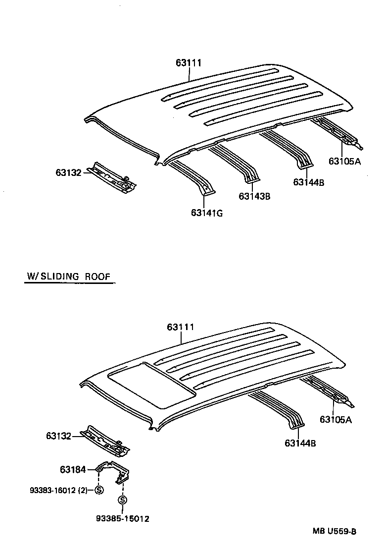  LAND CRUISER 80 |  ROOF PANEL BACK PANEL