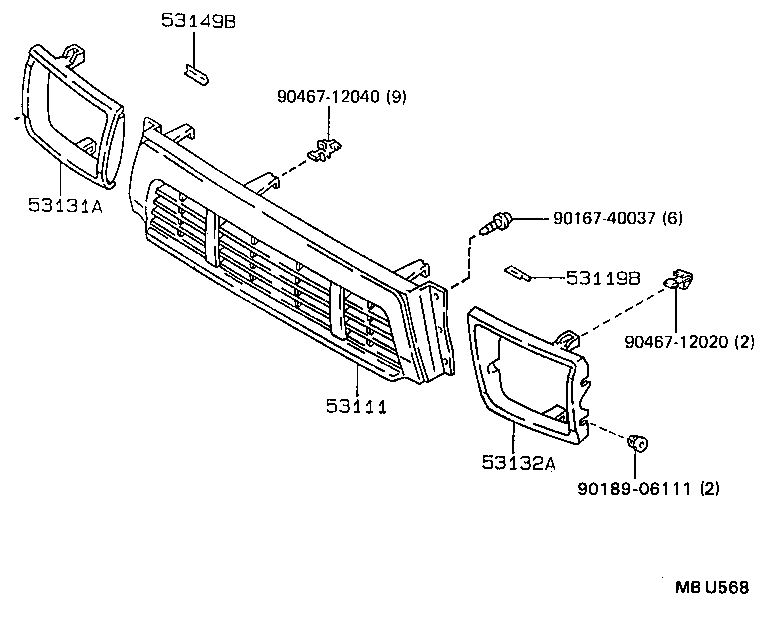  HILUX JPP |  RADIATOR GRILLE