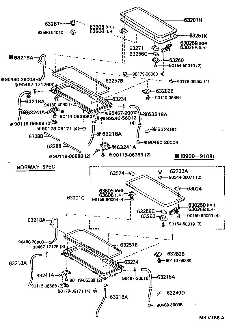  HIACE VAN COMUTER |  ROOF PANEL BACK PANEL