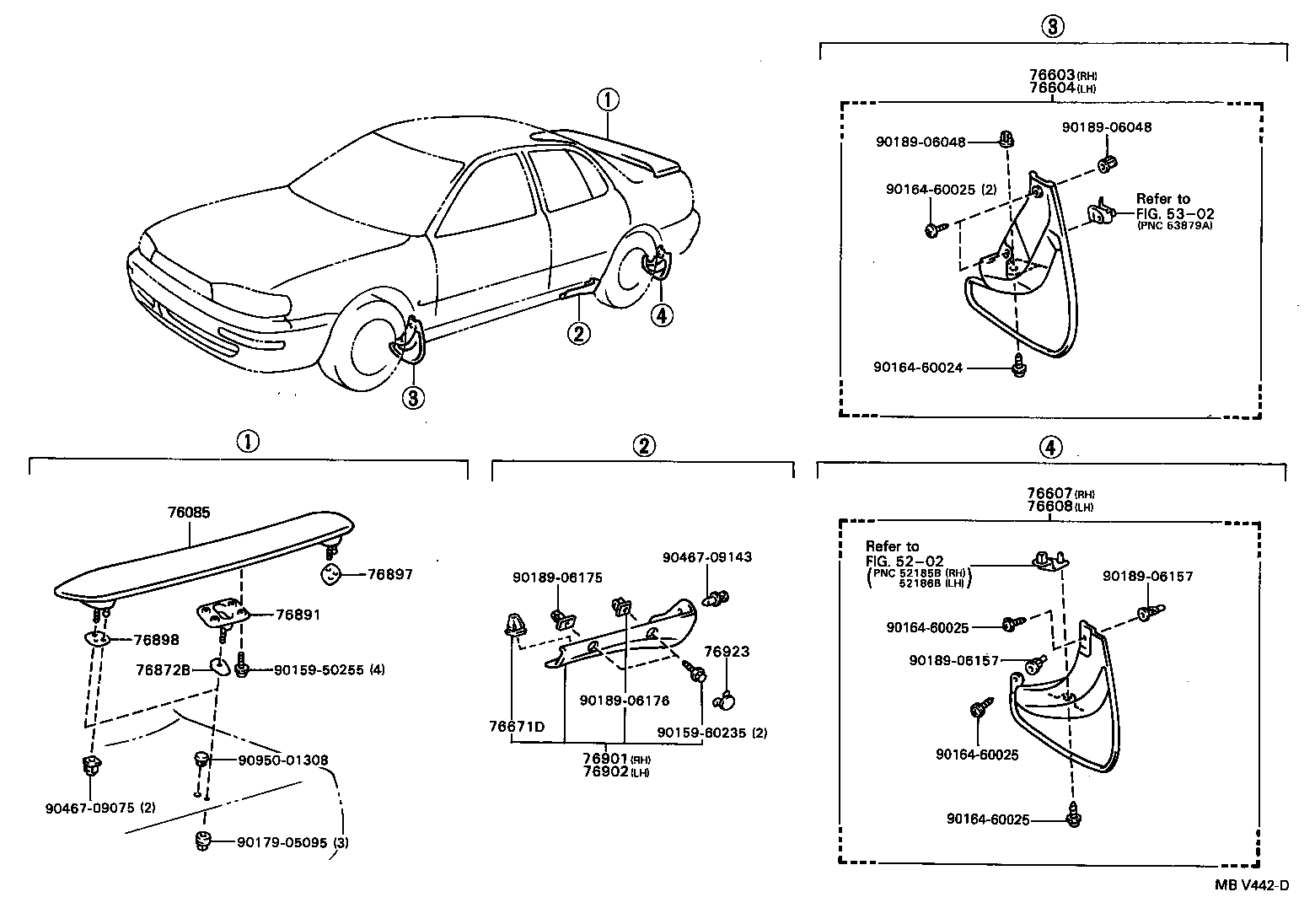  CAMRY SED |  MUDGUARD SPOILER