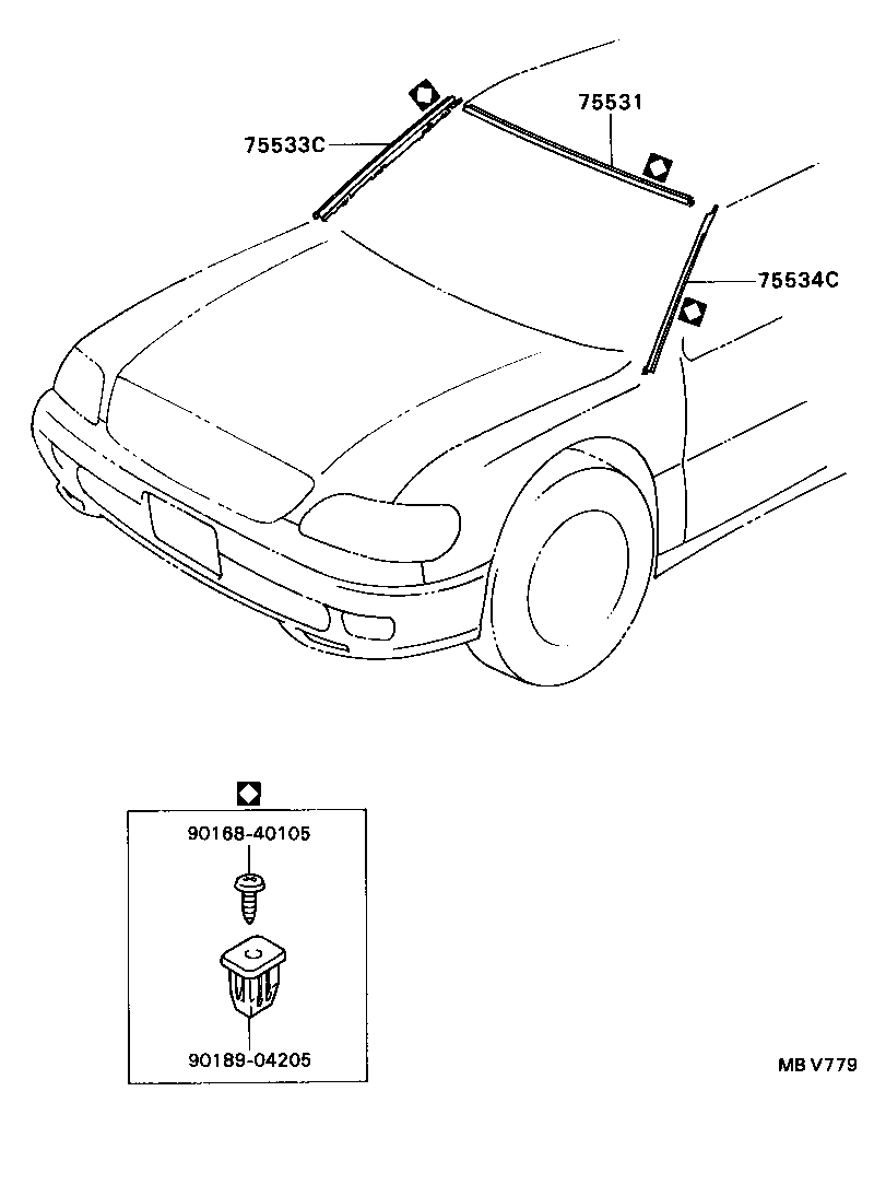  GS300 |  FRONT MOULDING