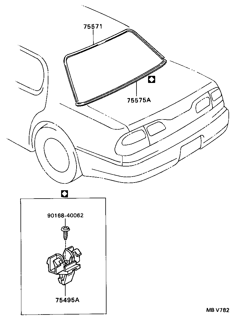  GS300 |  REAR MOULDING