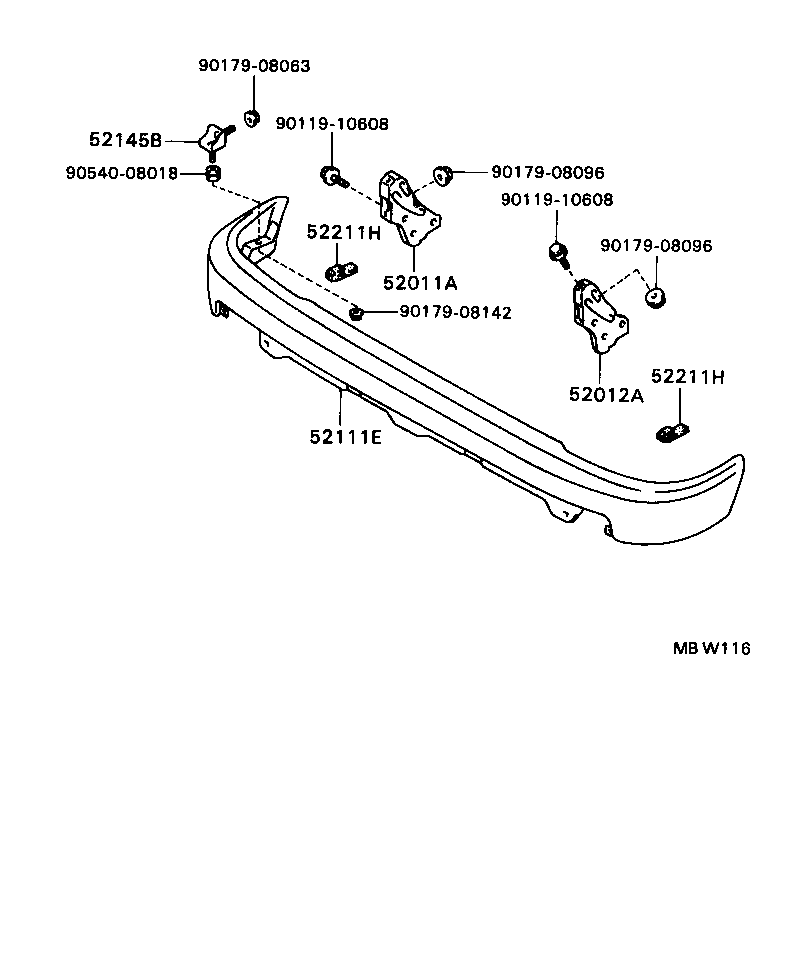  HILUX |  FRONT BUMPER BUMPER STAY