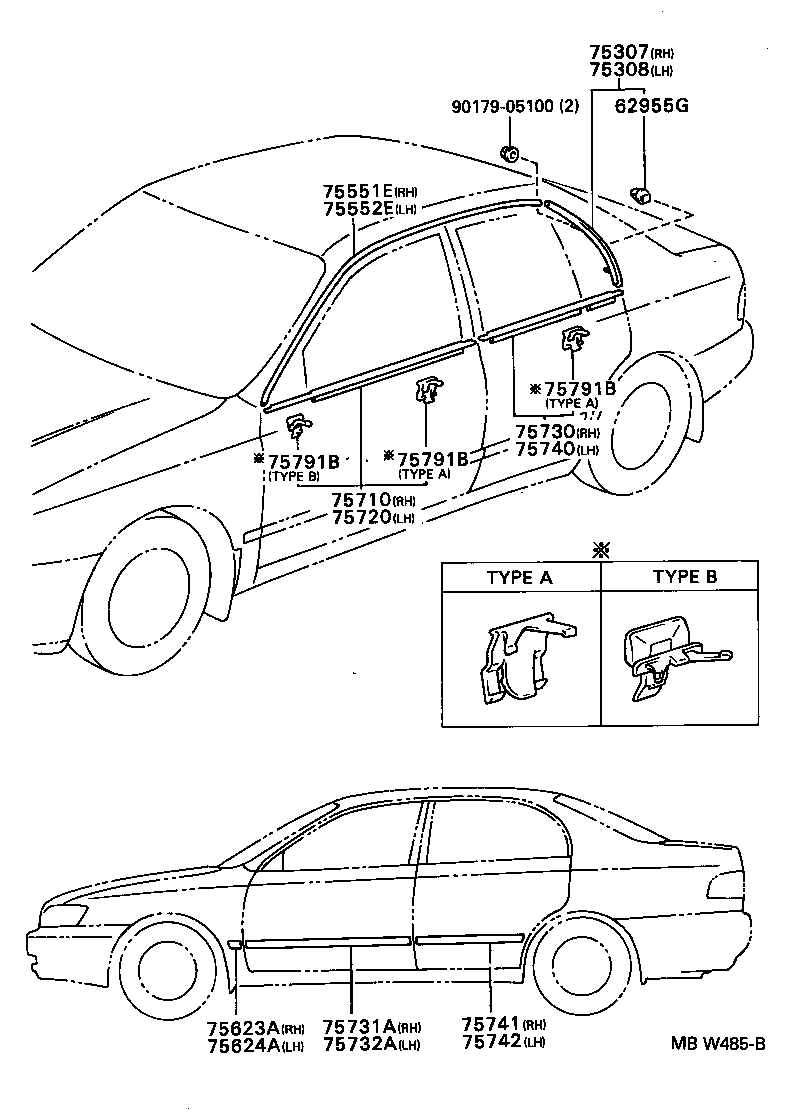  CARINA E UKP |  SIDE MOULDING