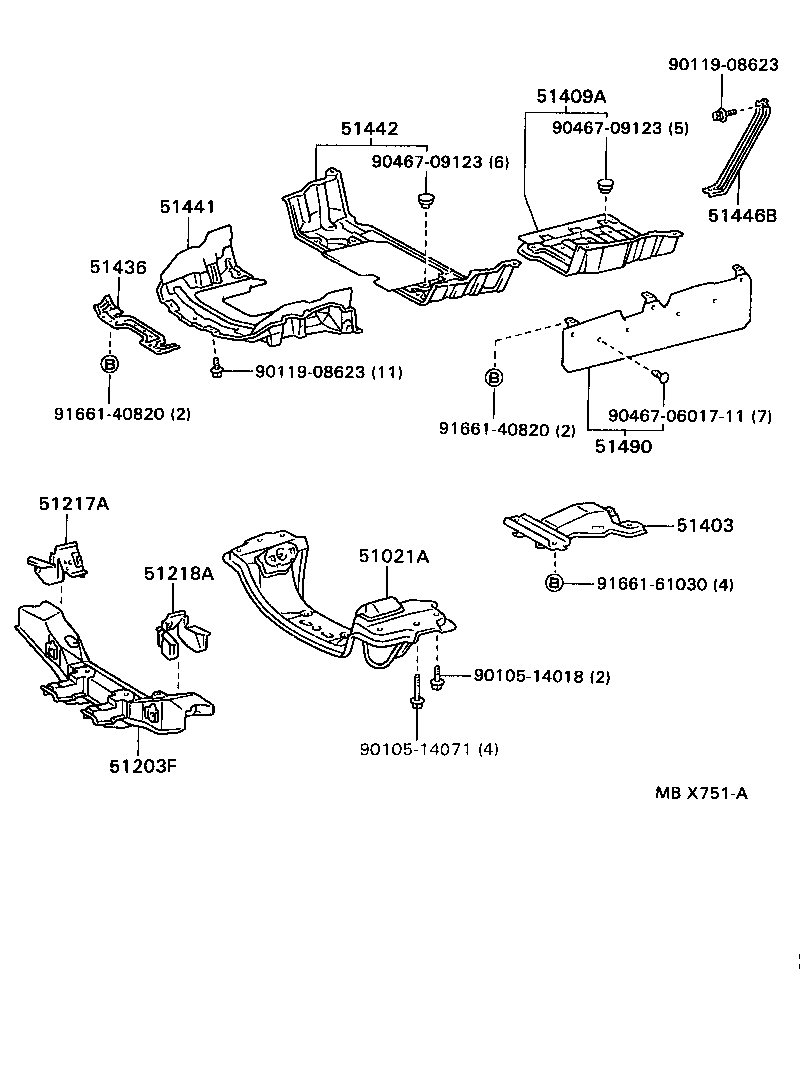 HIACE VAN COMUTER | SUSPENSION CROSSMEMBER UNDER COVER