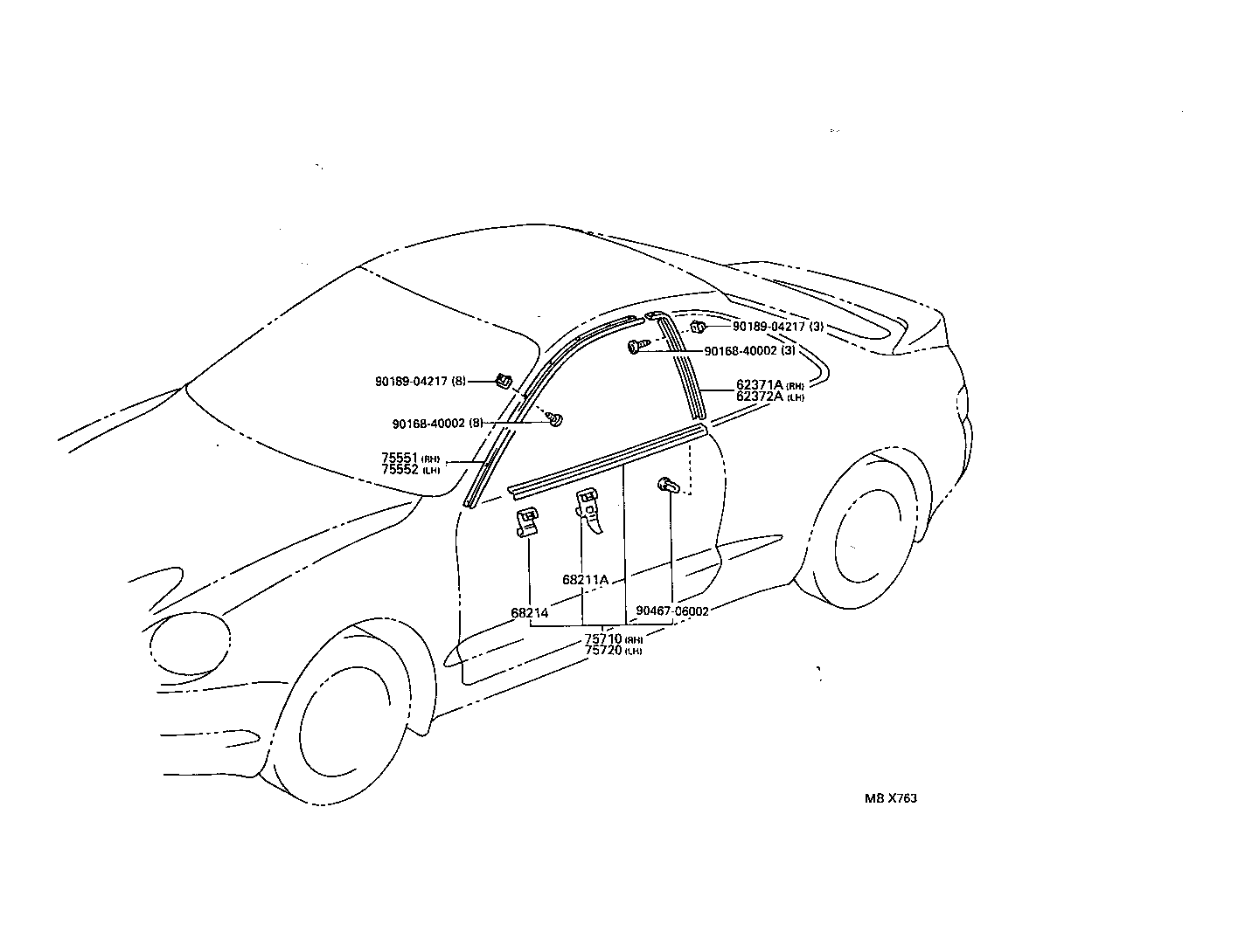  CELICA |  SIDE MOULDING