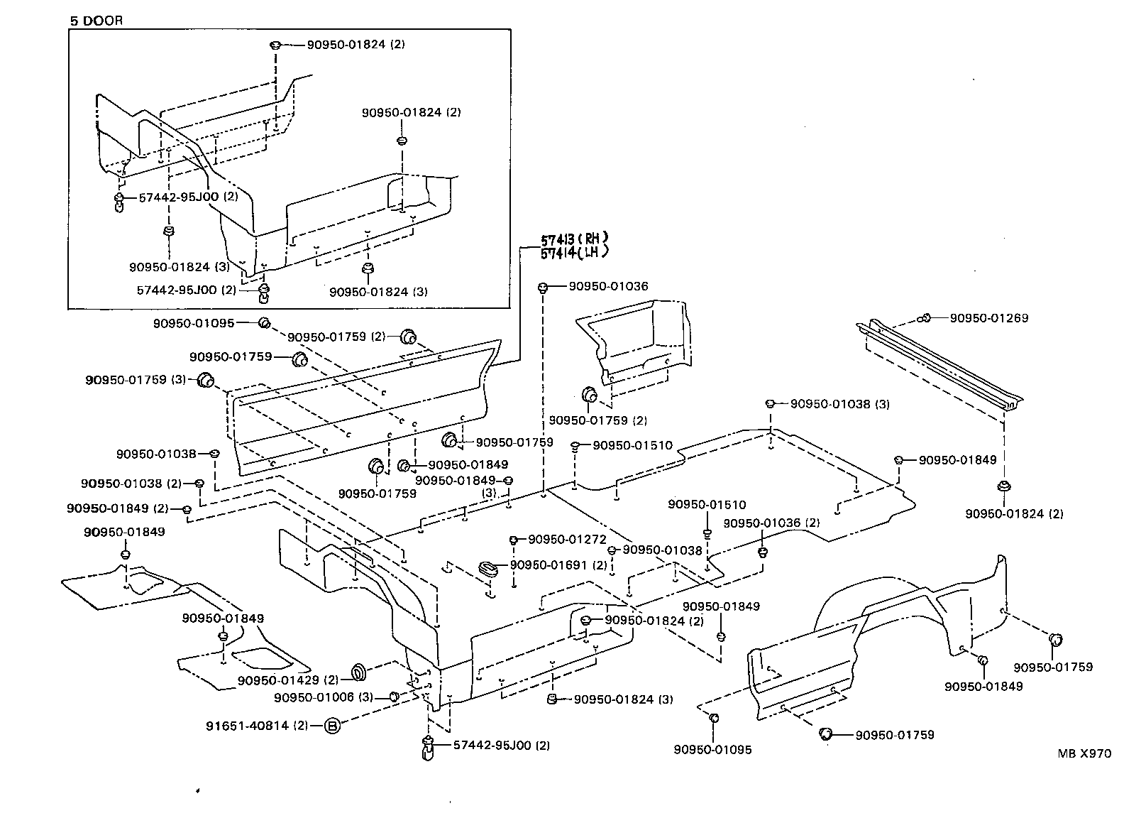  HIACE VAN COMUTER |  REAR FLOOR PANEL REAR FLOOR MEMBER