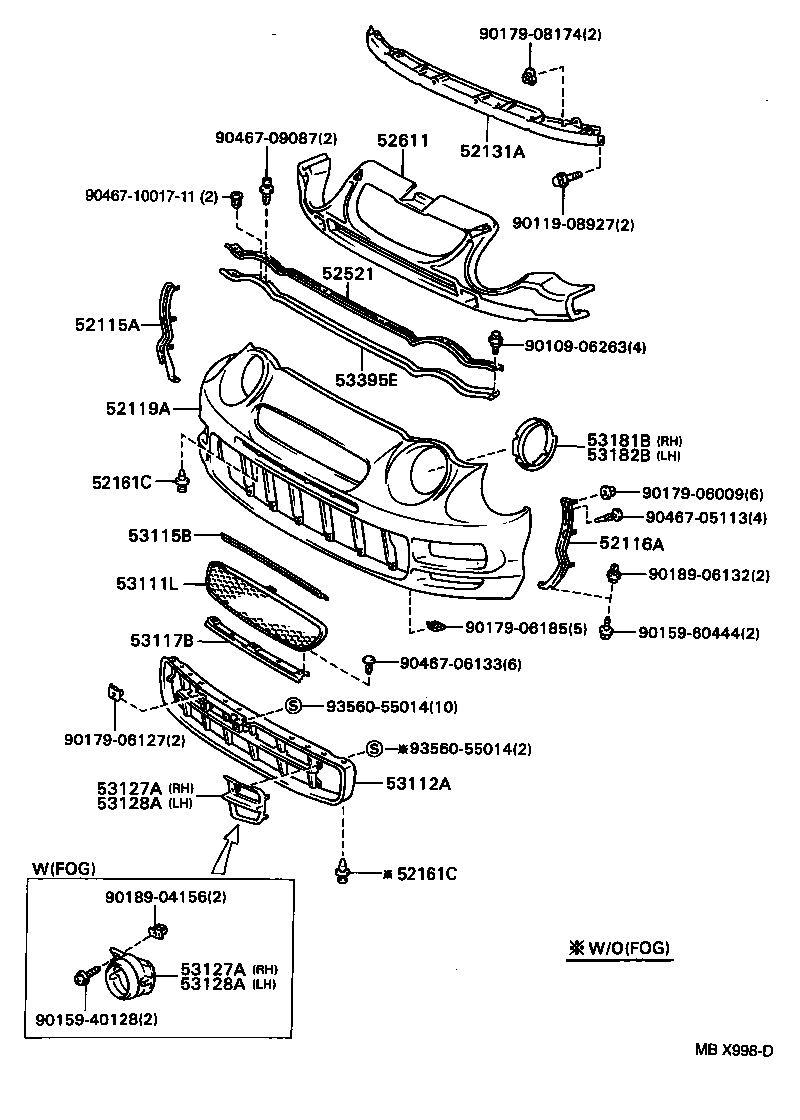  CELICA |  FRONT BUMPER BUMPER STAY