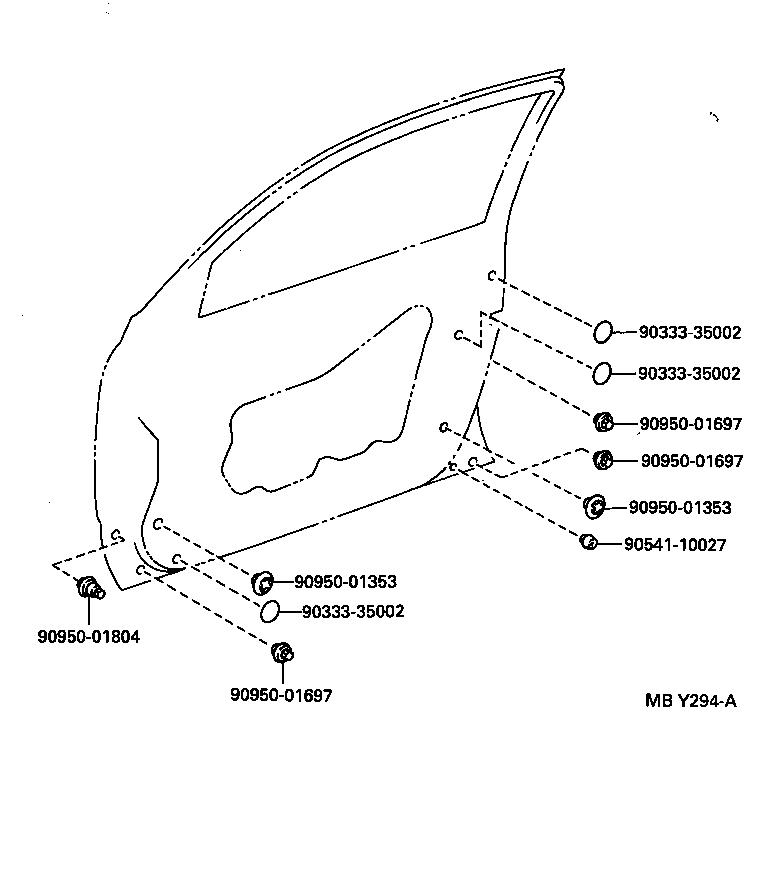  GS300 |  FRONT DOOR PANEL GLASS