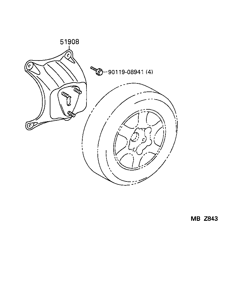  RAV4 |  SPARE WHEEL CARRIER