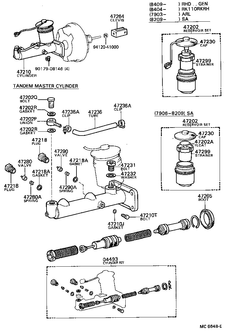  STOUT |  BRAKE MASTER CYLINDER