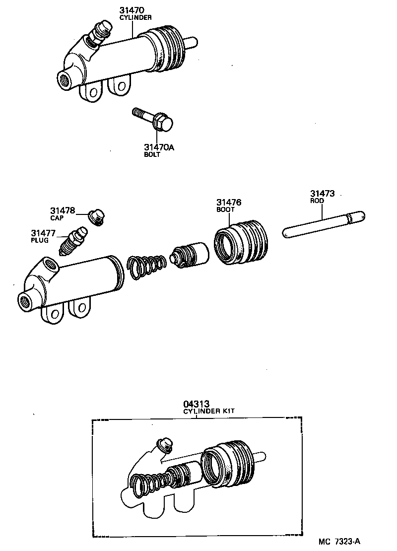  SUPRA |  CLUTCH RELEASE CYLINDER