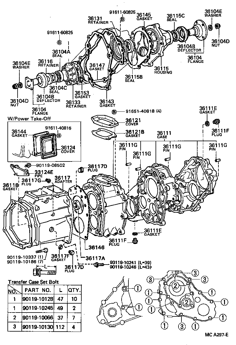  HILUX |  TRANSFER CASE EXTENSION HOUSING