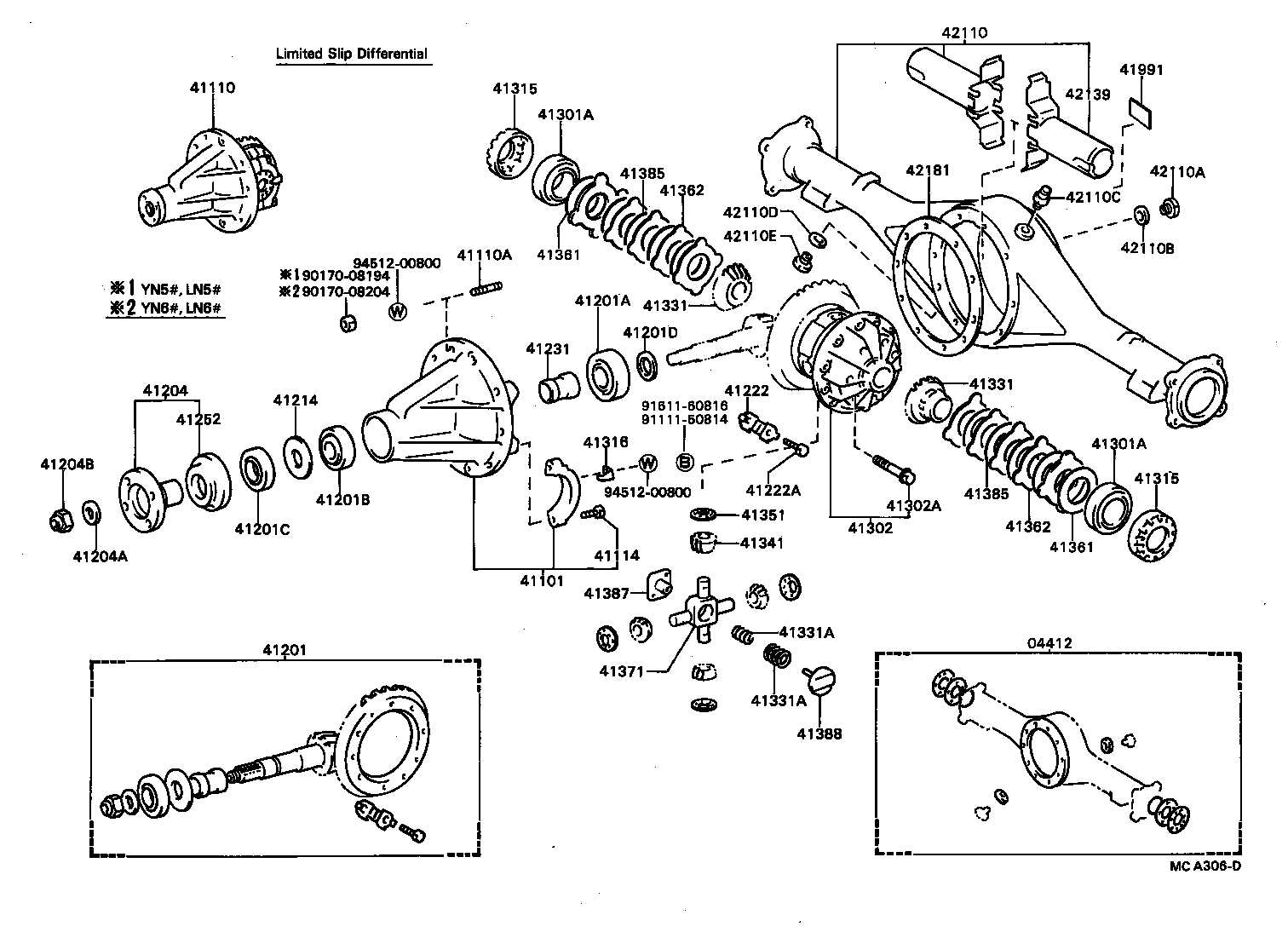  HILUX |  REAR AXLE HOUSING DIFFERENTIAL