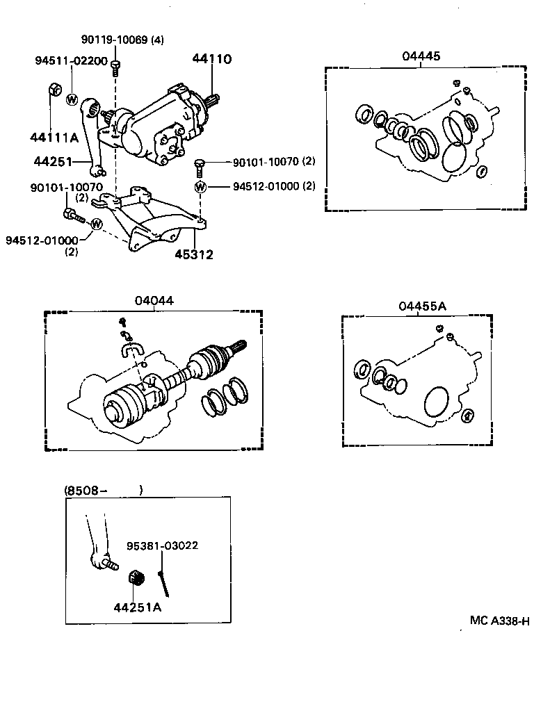  HILUX |  FRONT STEERING GEAR LINK