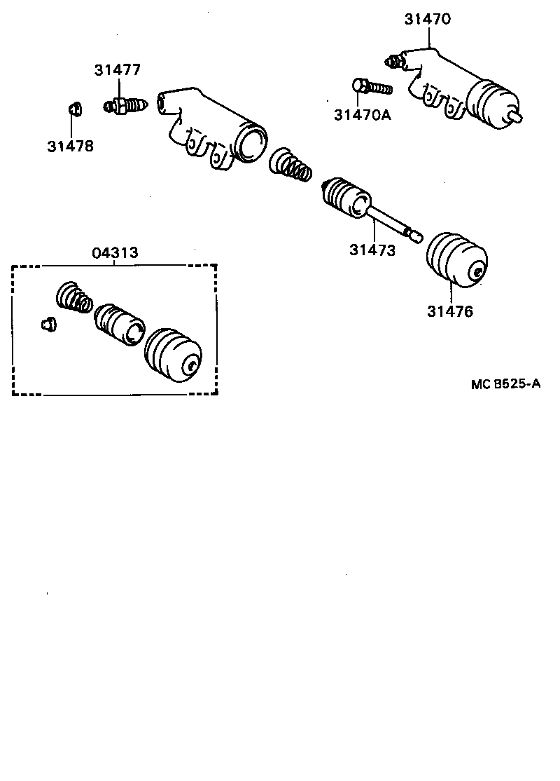  STARLET |  CLUTCH RELEASE CYLINDER