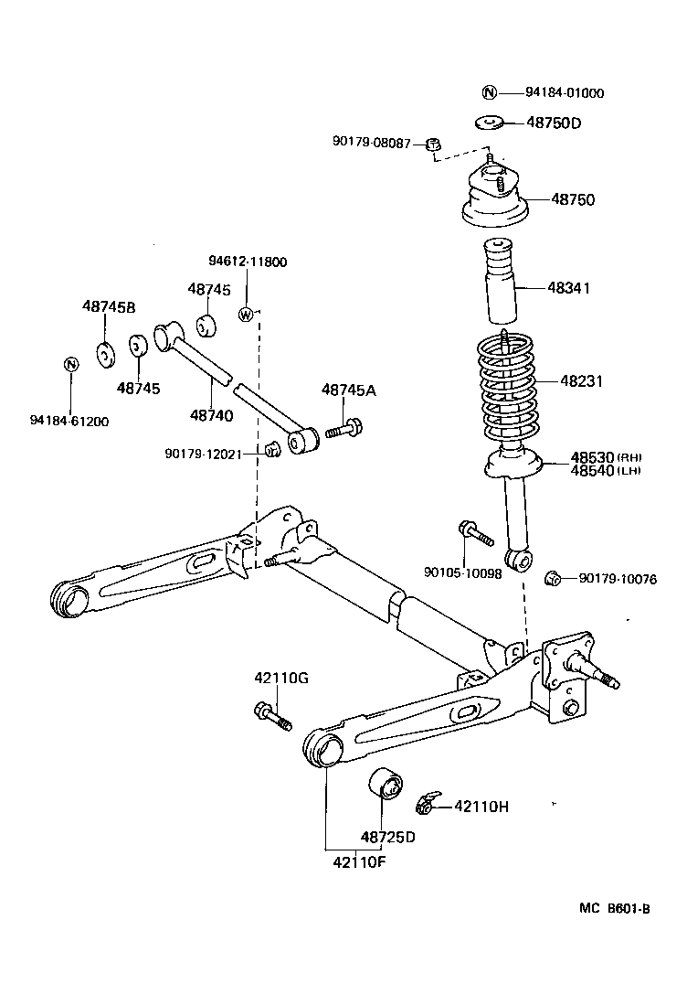  STARLET |  REAR SPRING SHOCK ABSORBER