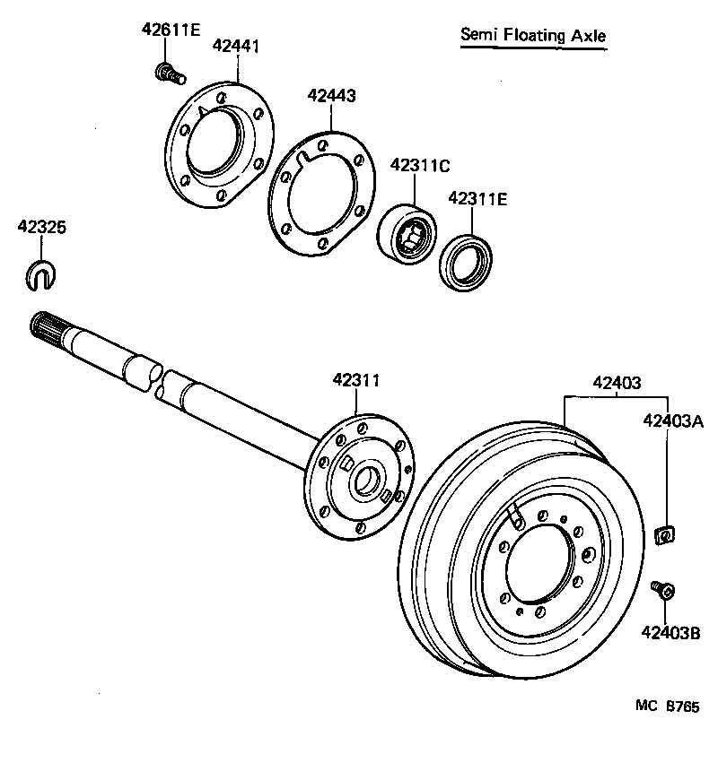  LAND CRUISER 70 |  REAR AXLE SHAFT HUB