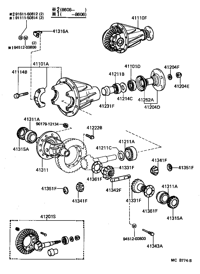  LAND CRUISER 70 |  FRONT AXLE HOUSING DIFFERENTIAL