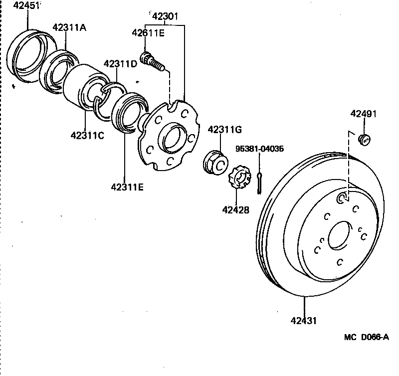  SUPRA |  REAR AXLE SHAFT HUB