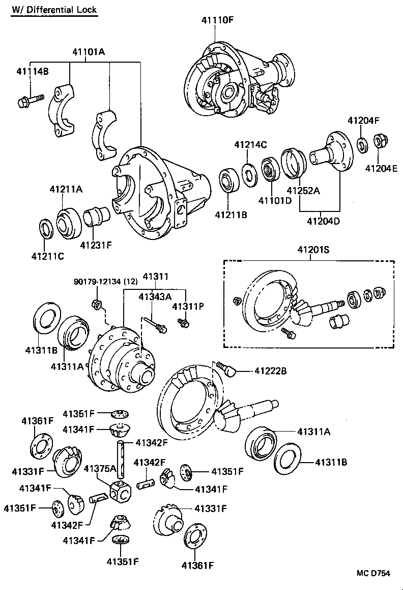  LAND CRUISER 70 |  FRONT AXLE HOUSING DIFFERENTIAL