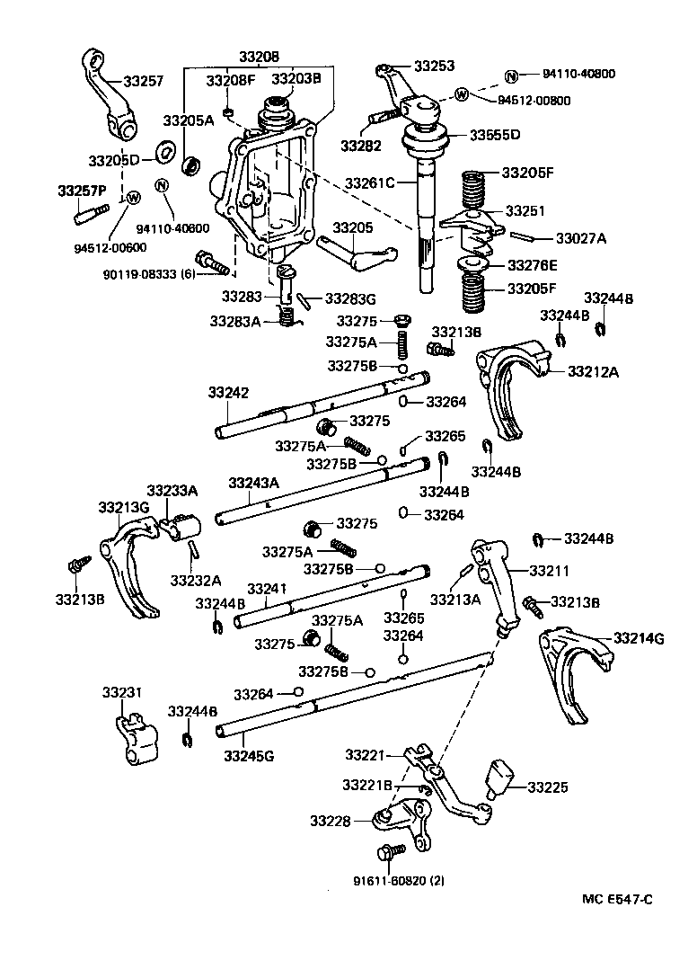  DYNA150 |  GEAR SHIFT FORK LEVER SHAFT MTM