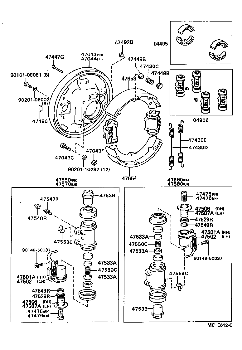  DYNA150 |  REAR DRUM BRAKE WHEEL CYLINDER BACKING PLATE