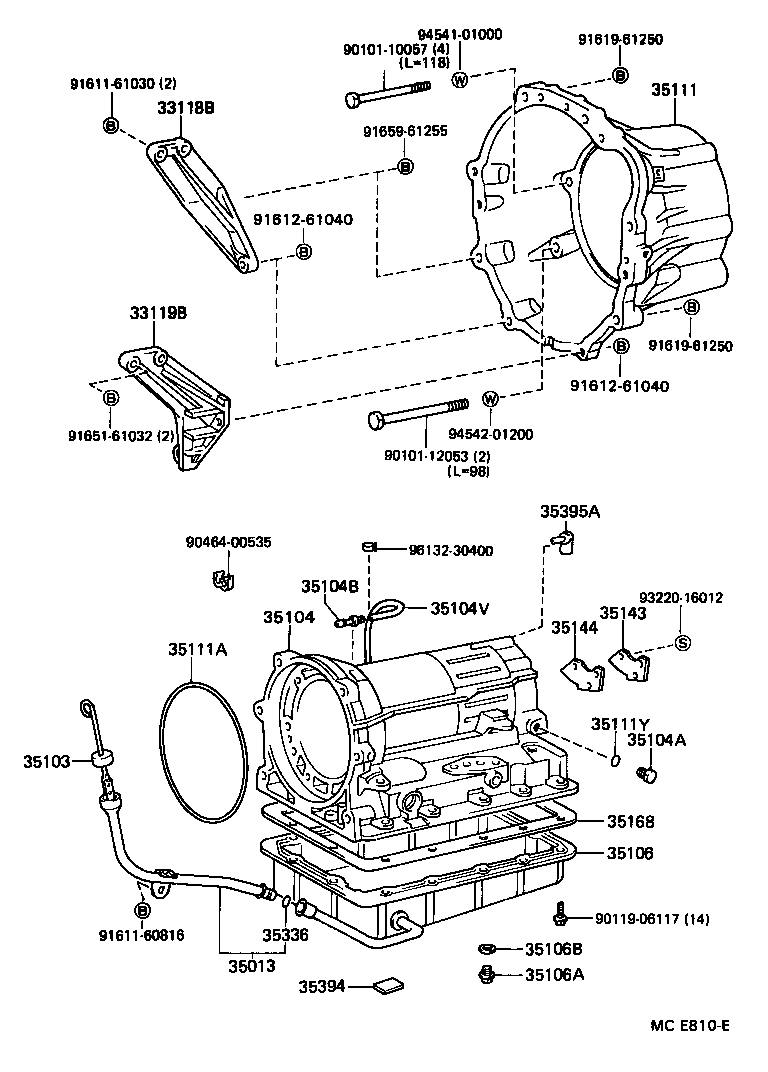  HIACE VAN COMUTER |  TRANSMISSION CASE OIL PAN ATM