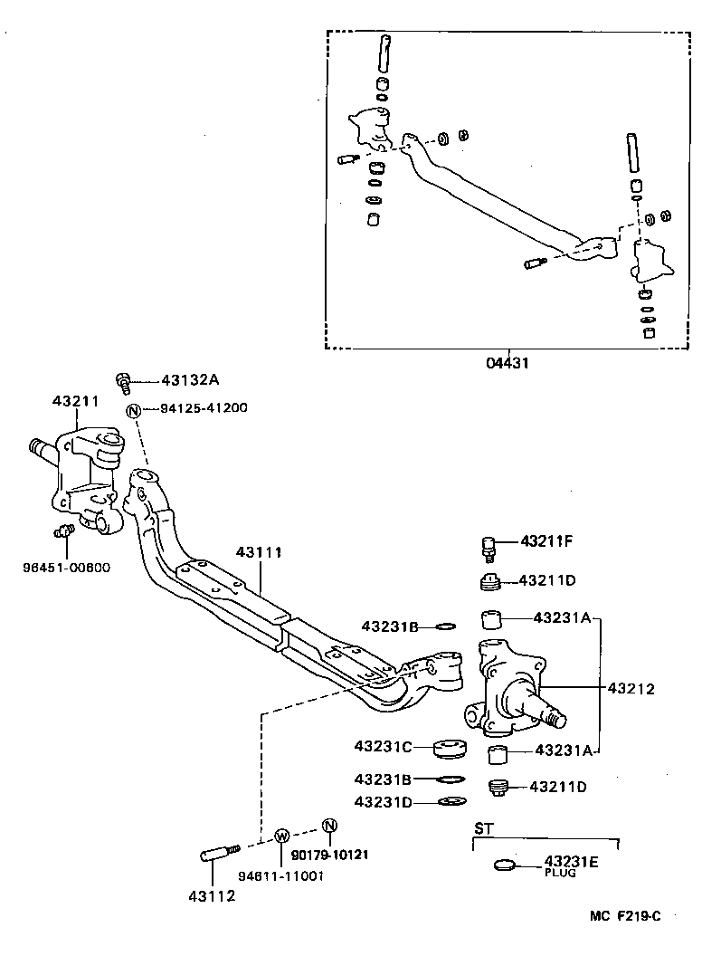  DYNA150 |  FRONT AXLE ARM STEERING KNUCKLE