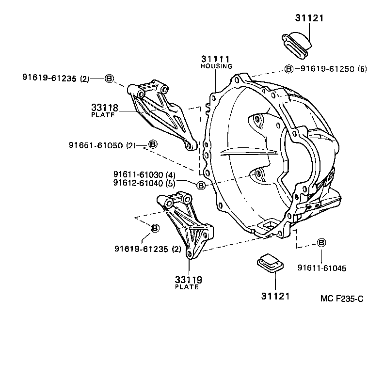  DYNA200 |  CLUTCH HOUSING TRANSMISSION CASE MTM