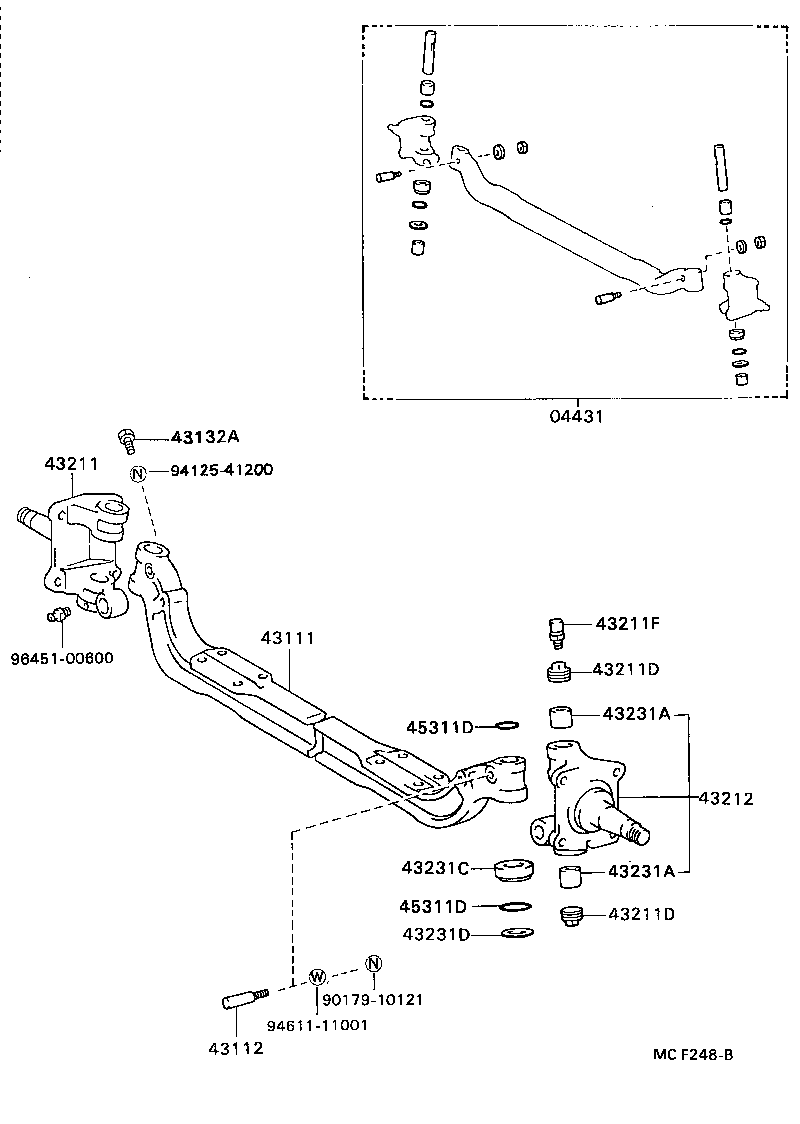  DYNA200 |  FRONT AXLE ARM STEERING KNUCKLE