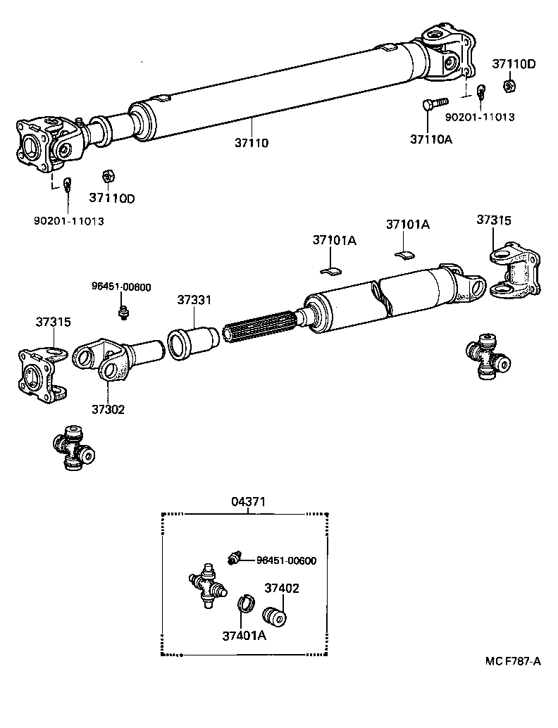  DYNA200 |  PROPELLER SHAFT UNIVERSAL JOINT
