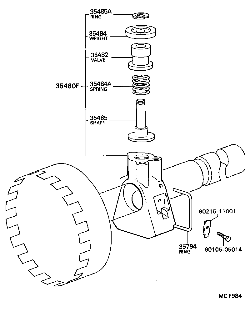  CRESSIDA |  REAR OIL PUMP GOVERNOR ATM