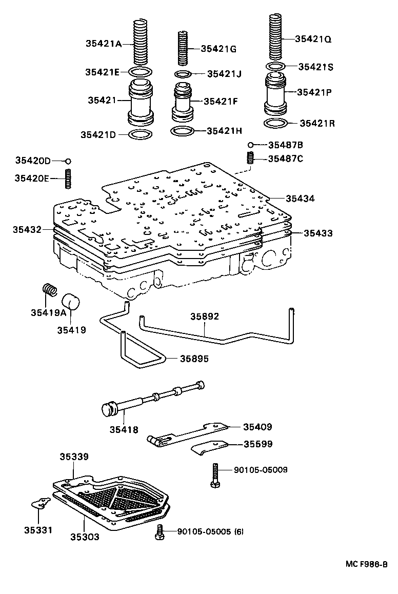  CRESSIDA |  VALVE BODY OIL STRAINER ATM