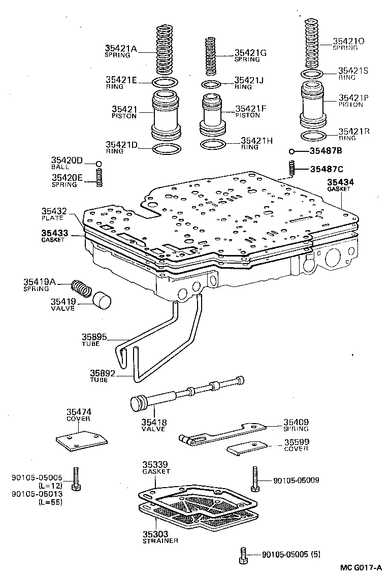  CRESSIDA |  VALVE BODY OIL STRAINER ATM