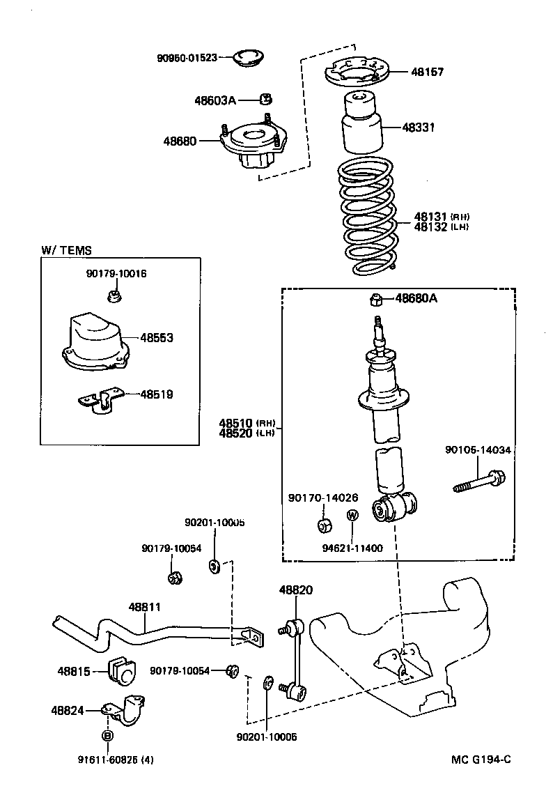  SUPRA |  FRONT SPRING SHOCK ABSORBER