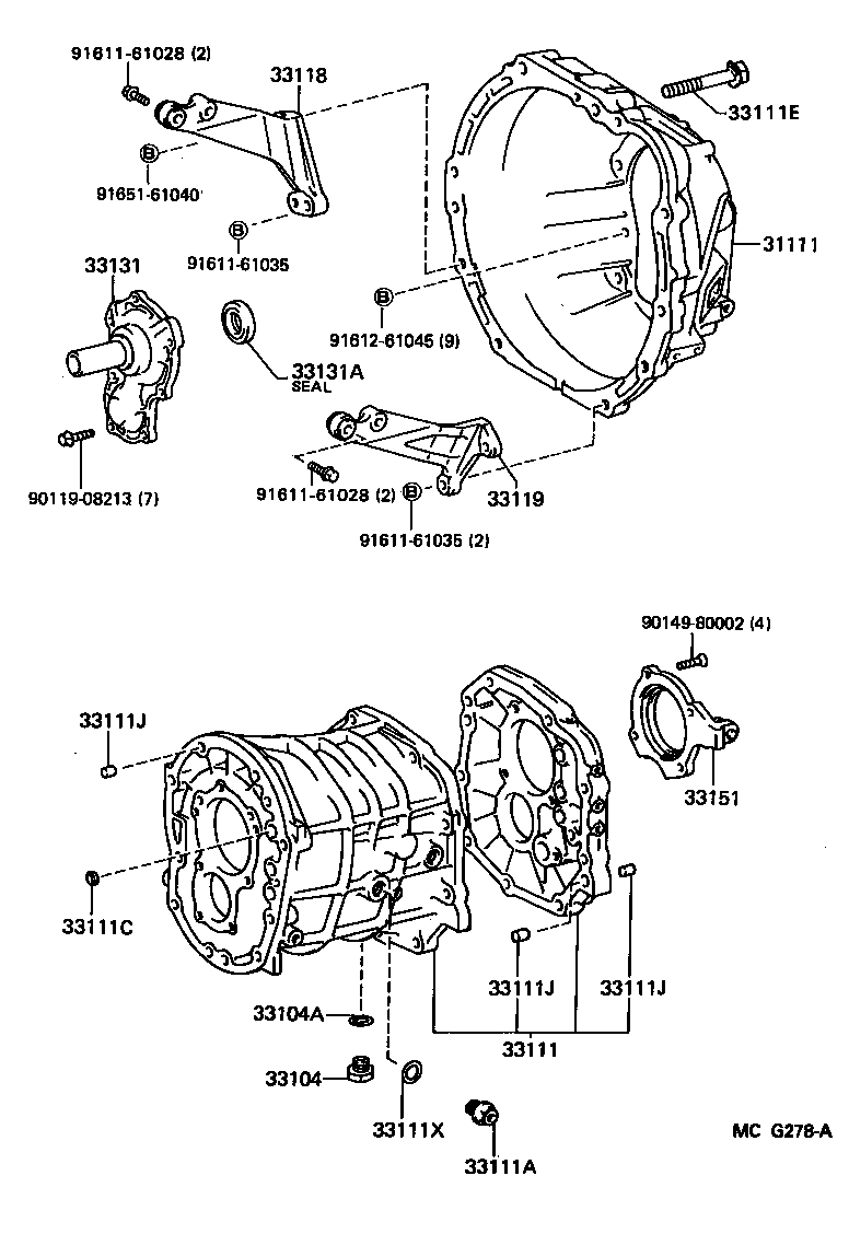  CRESSIDA |  CLUTCH HOUSING TRANSMISSION CASE MTM